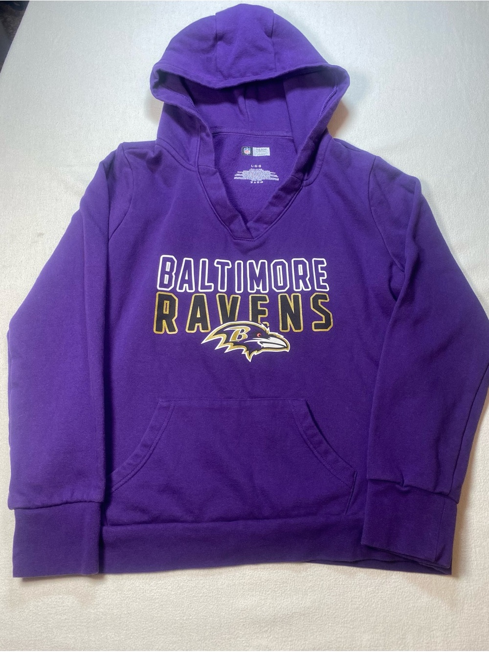 NFL Baltimore Ravens Purple Hoodie size large